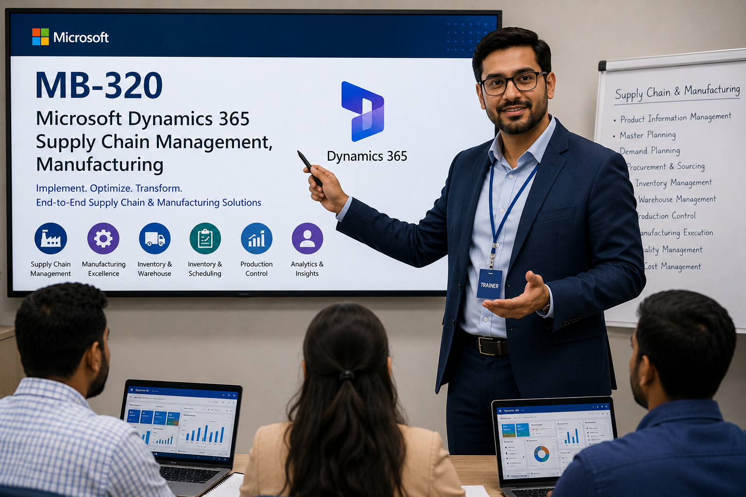 MB-320: Microsoft Dynamics 365 Supply Chain Management, Manufacturing Training course by Edixa