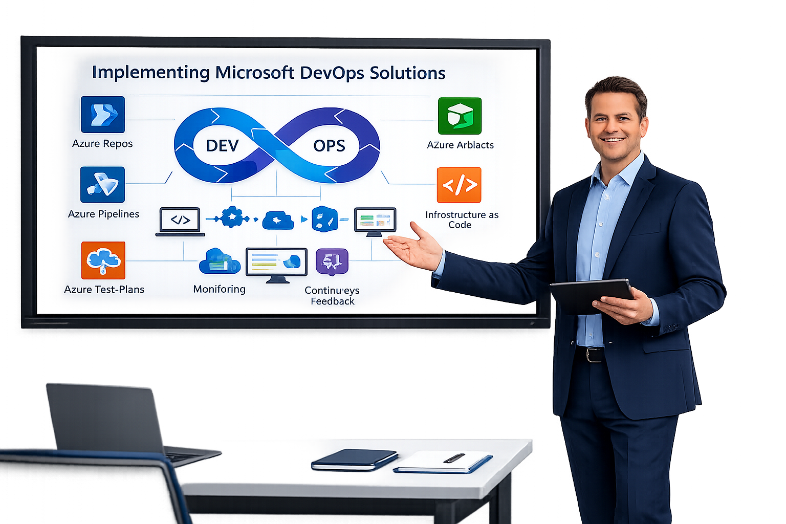 AZ-400: Designing and Implementing Microsoft DevOps Solutions Training course by Edixa
