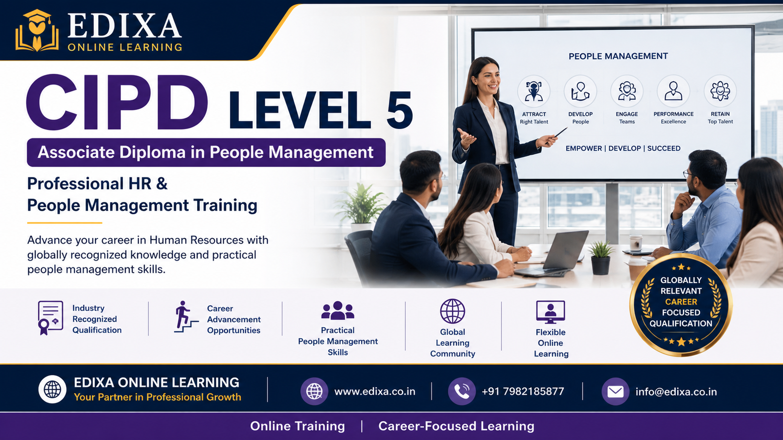International Certification Training Program for CIPD Level 5 course by Edixa